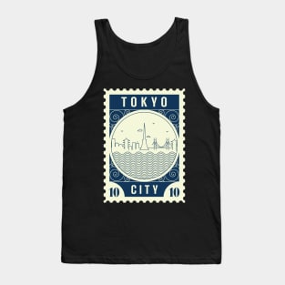 Tokyo Stamp Design Tank Top